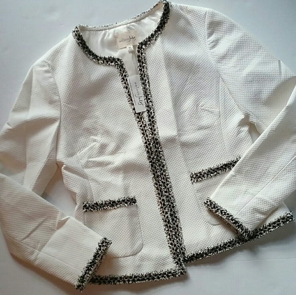 Maison Jules Jackets & Blazers - Maison Jules Ivory Open Front Blazer